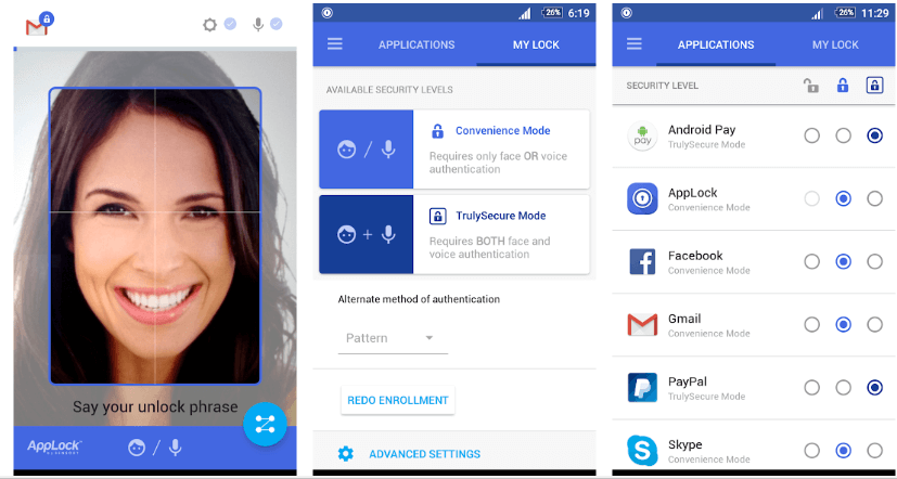 AppLock Face or Voice Recognition