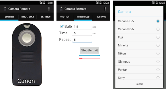 Camera Remote Control (DSLR)