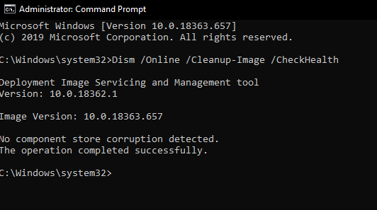 Employ the DISM Tool