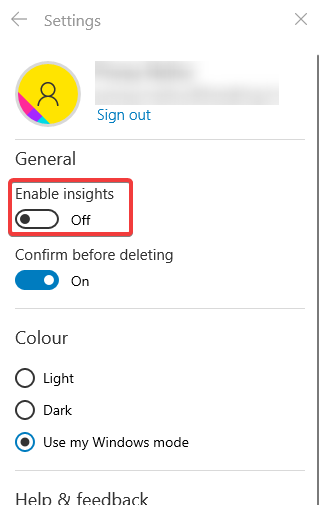 Enable insights