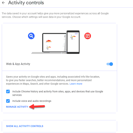 Manage activity