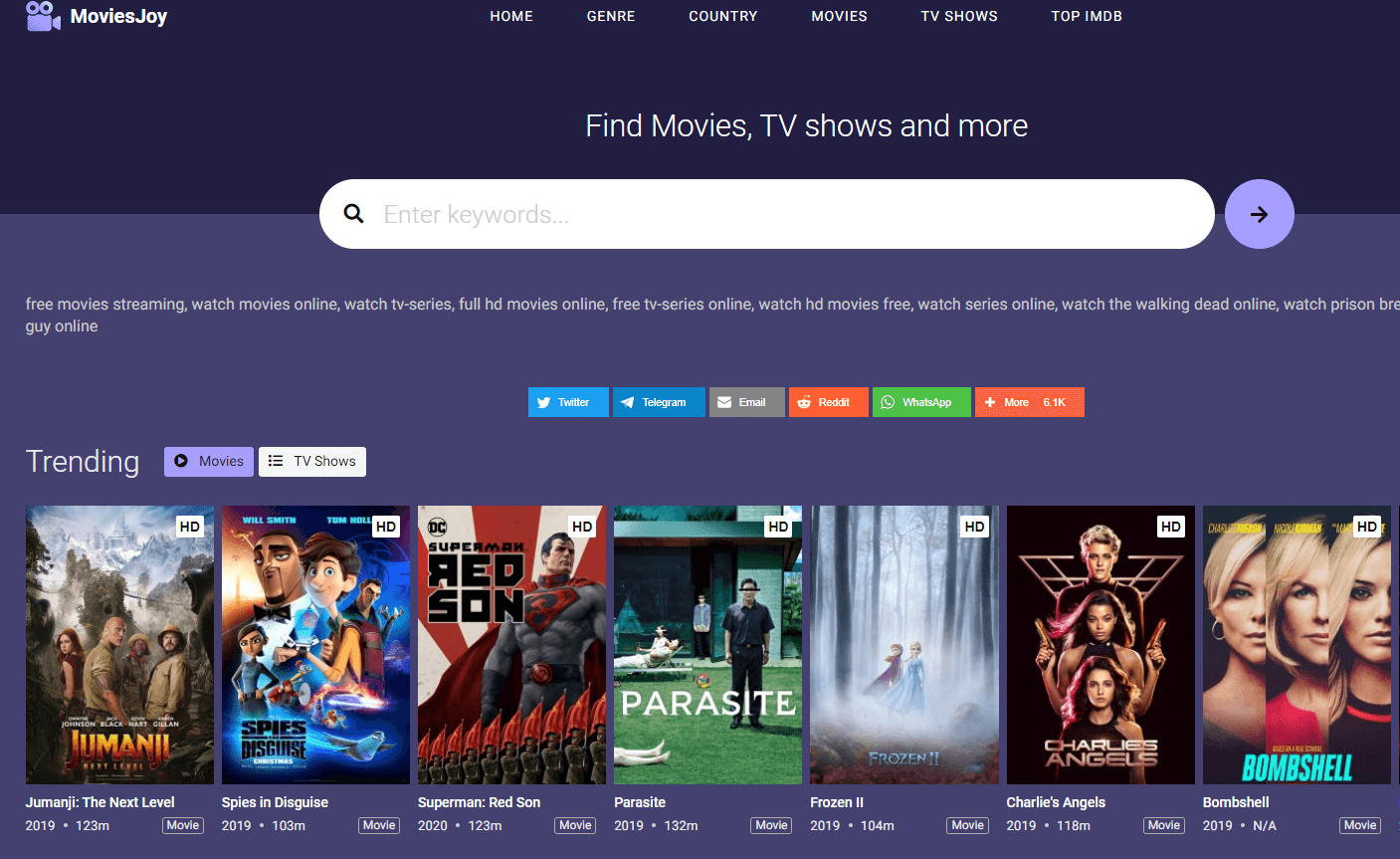 Movies Joy - Putlocker Alternatives