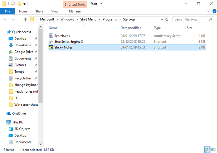 Startup Sticky Notes