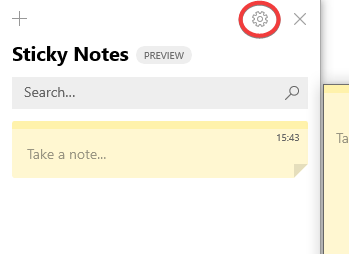 Windows 10 Sticky