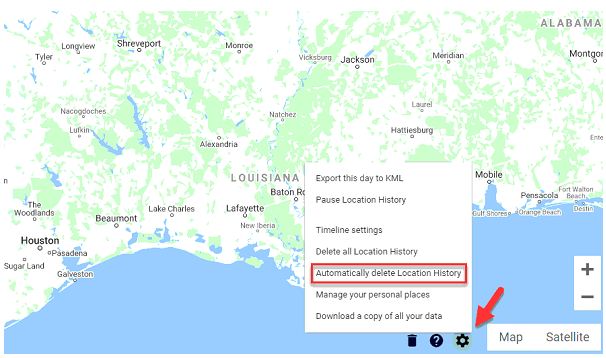 automatically delete Location