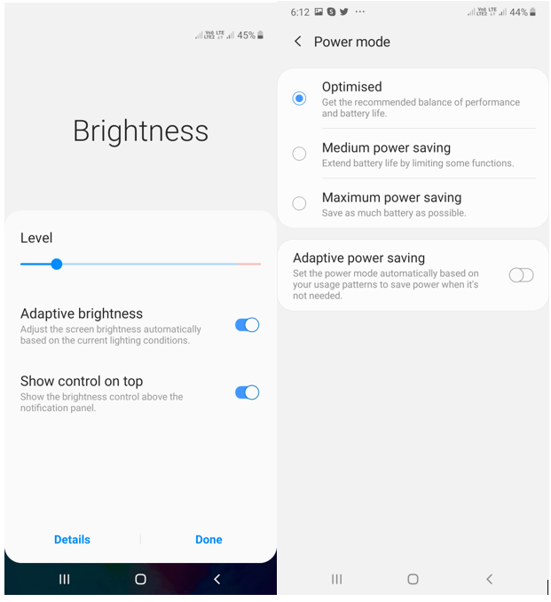Adaptive Battery And Brightness