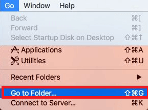 Go to folder Option