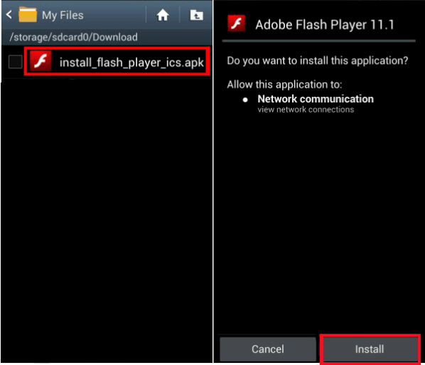 Install Adobe Flash Player