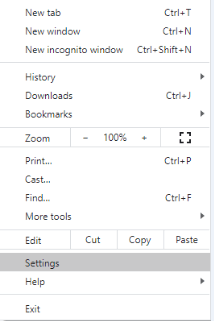 Launch Chrome settings