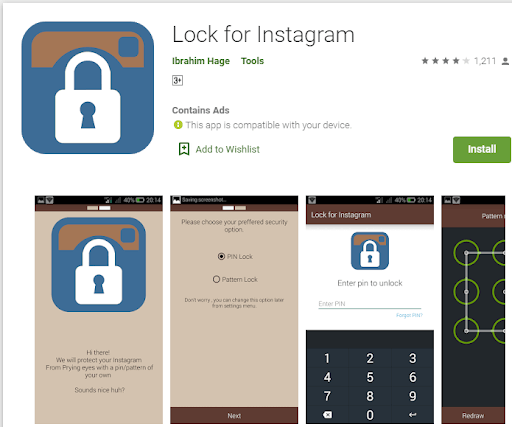 Lock for Instagram