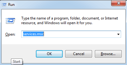 Run Services.msc