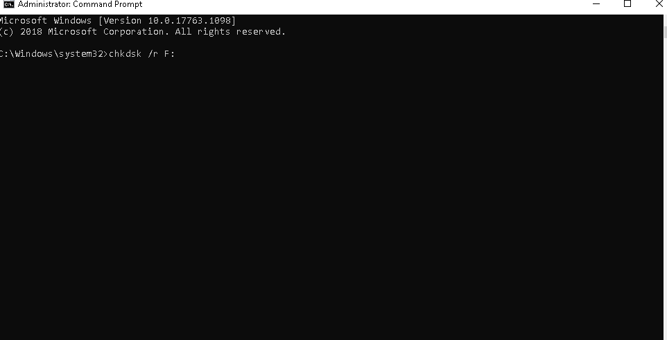 Run The Chkdsk Command