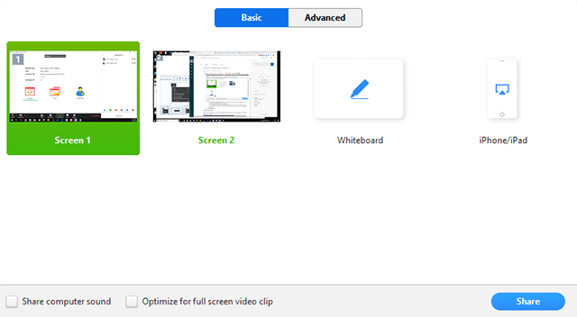 Select file to share