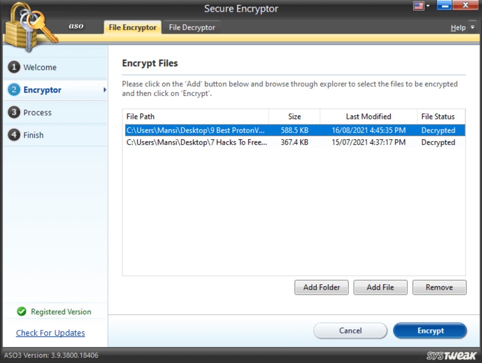 secure encryptor