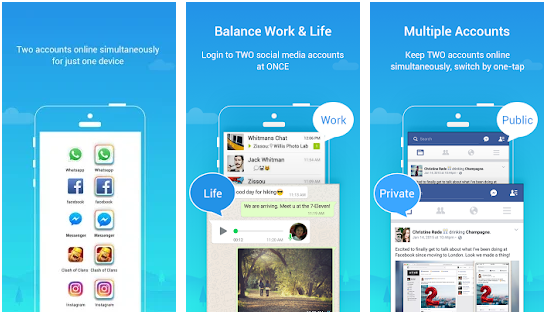 two facebook accounts on android