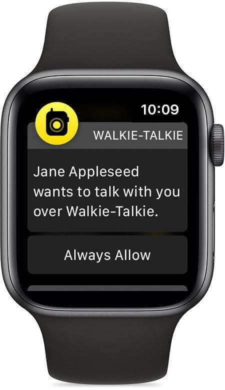 Accept a Walkie-Talkie invitation