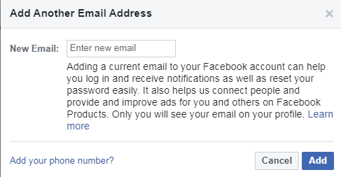 Add new Email