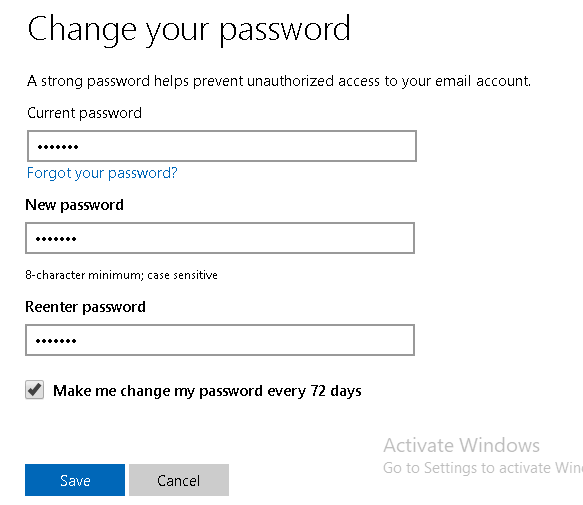 Change Password