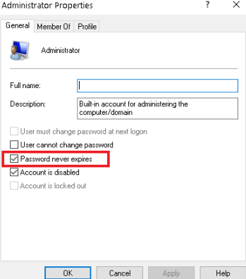 Delve Into Settings Which Will Not Let Your Password Expire