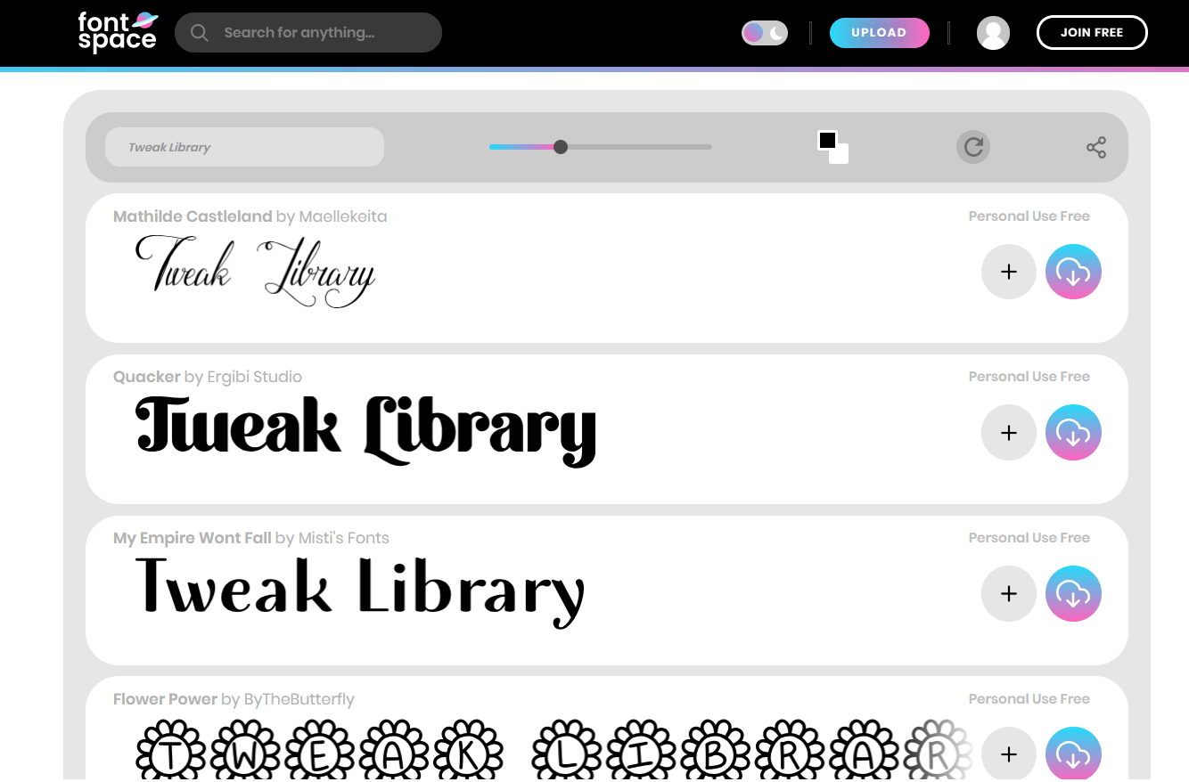 Font Space