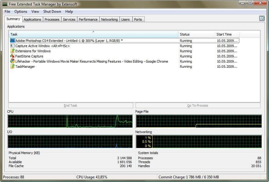 Free Extended Task Manager
