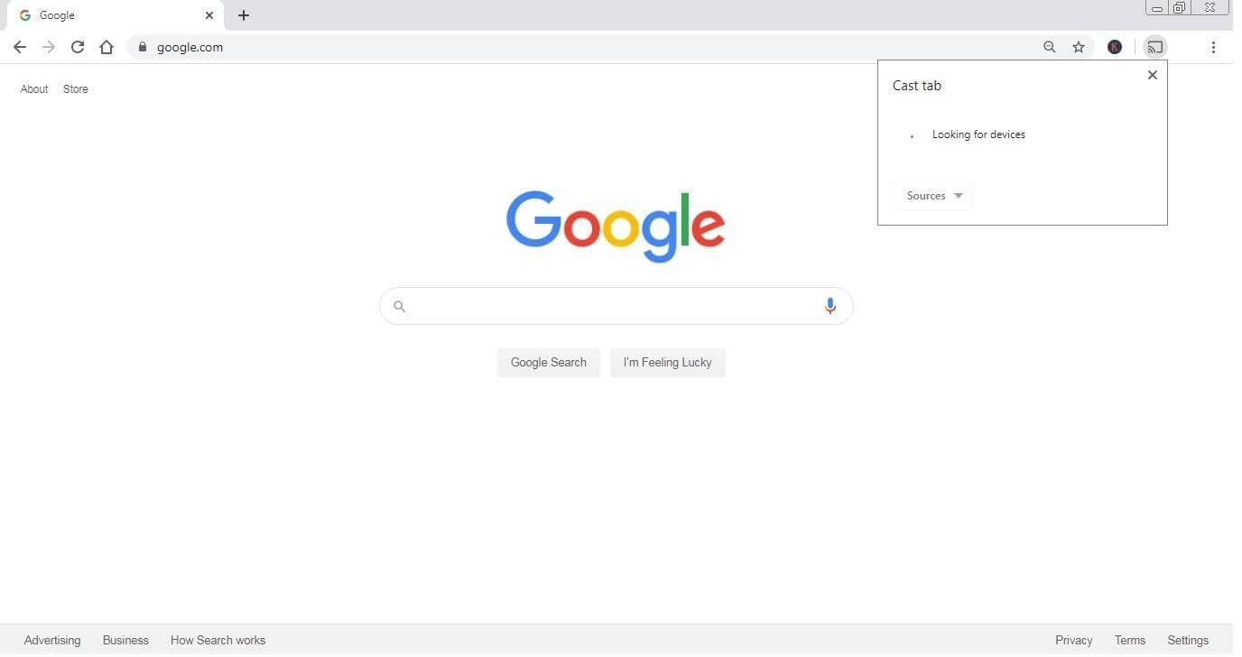 Google cast chrome enabled