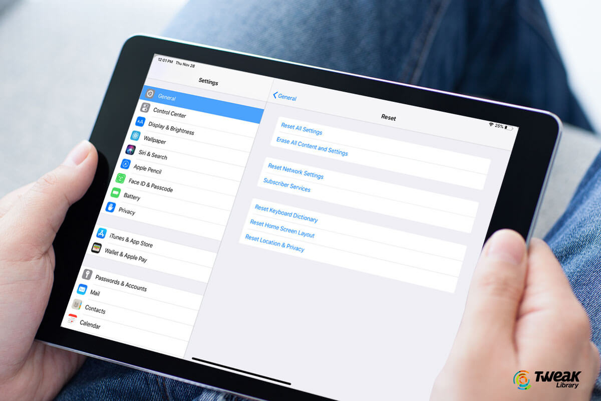 How To Factory reset an iPad and android