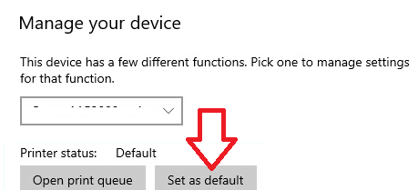 Manage Your Device Set As Default