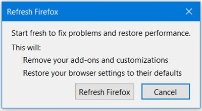 Restore Firefox Settings To Default
