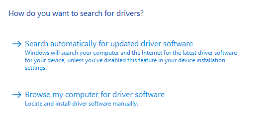Search drivers