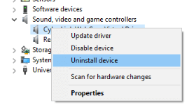 Uninstall Devices