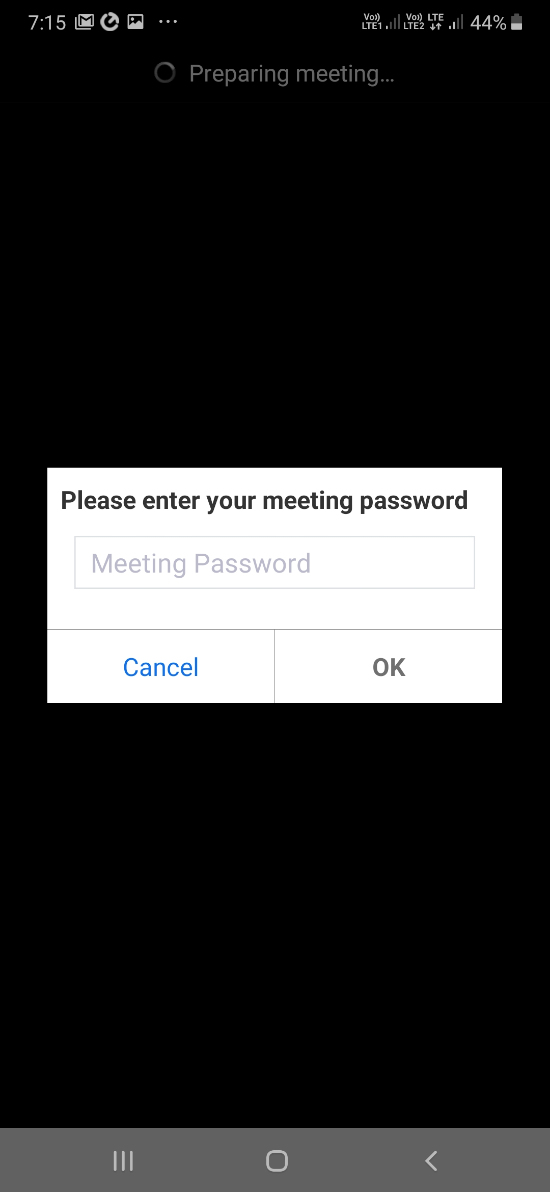 Use Meeting ID And Password