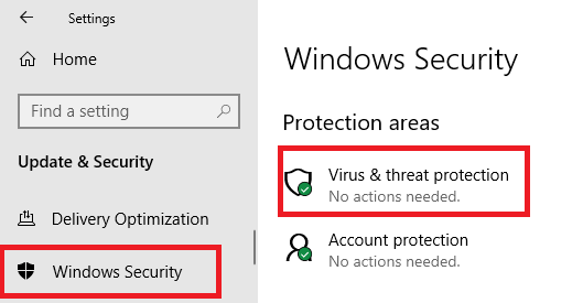Virus and Threat Protection - Windows Security