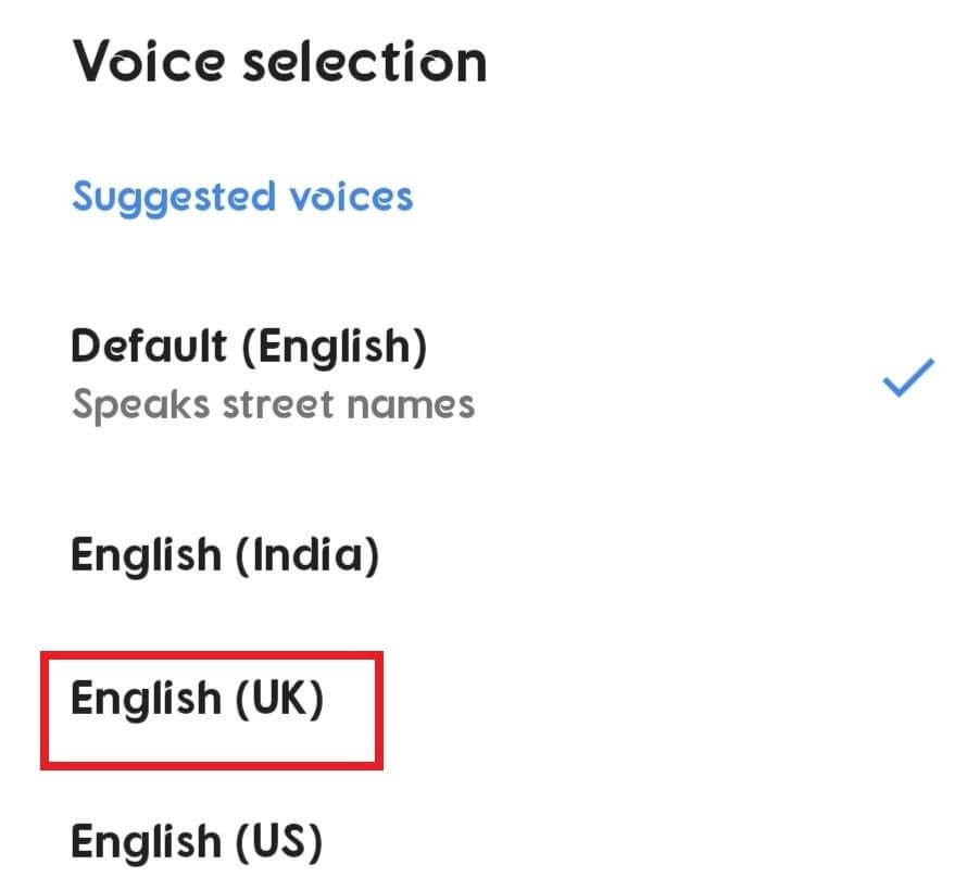 Voice Selection Language