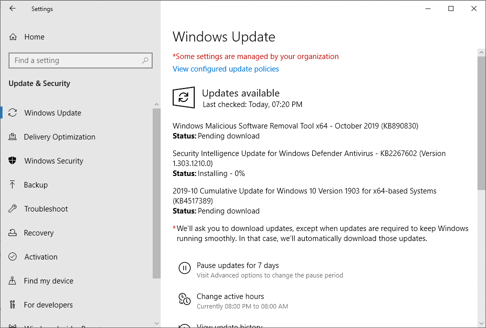 Windows update