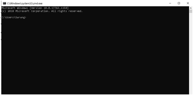 command prompt