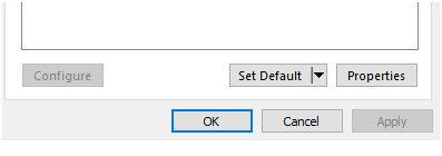 set default setting