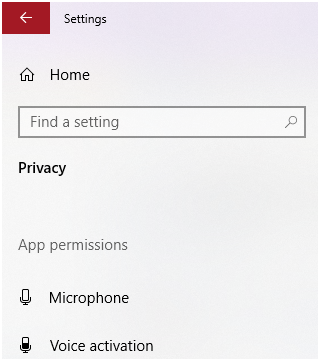 setting