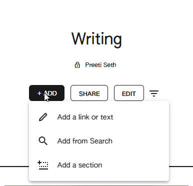 Add link and text