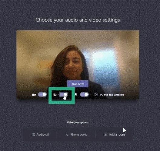 Choose blur Background in Microsoft Team