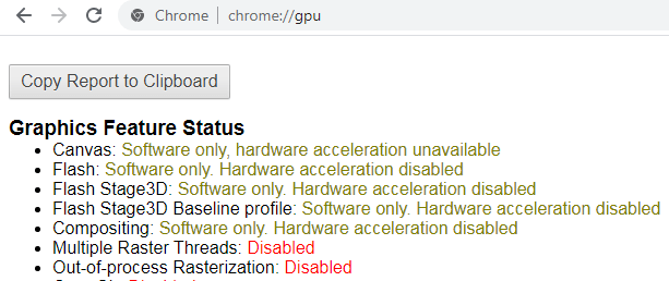 Disable Hardware Acceleration in Chrome