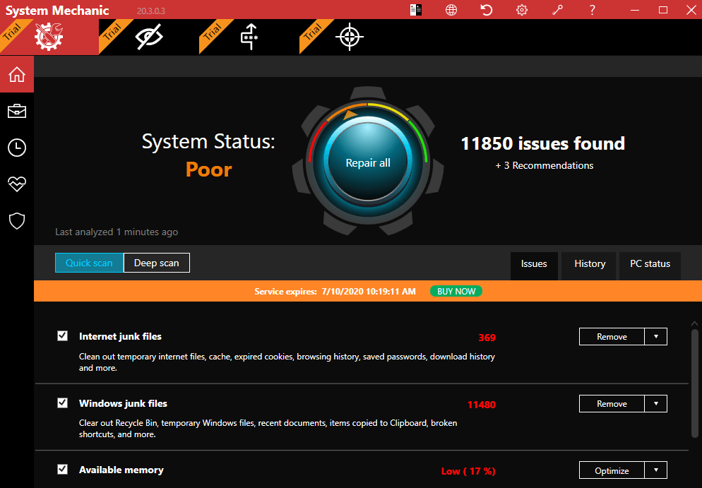 Displaying Info About Discovered Files