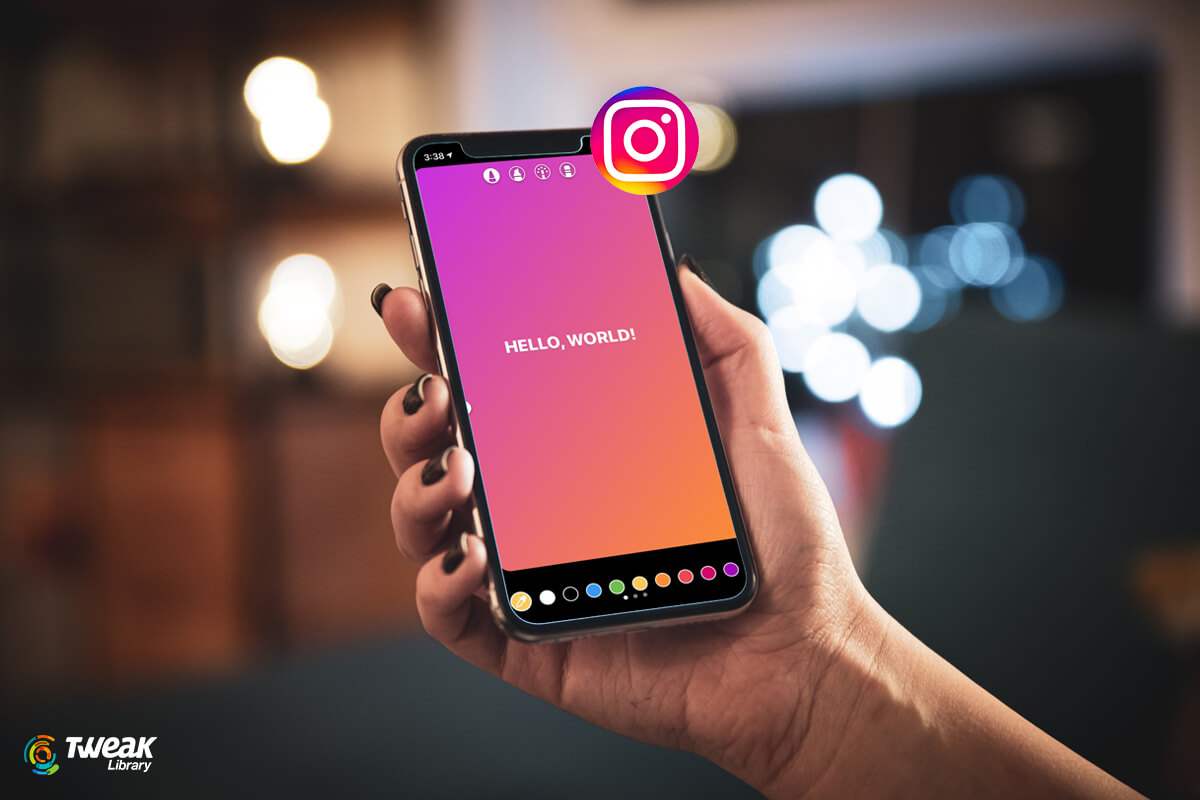How to change background color on instagram stories