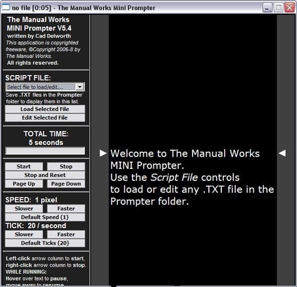Manual Works Prompter