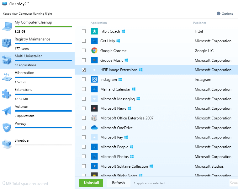 Multi Uninstaller Module - CleanMyPc