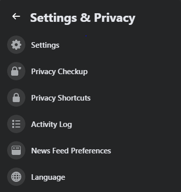 Setting and privacy