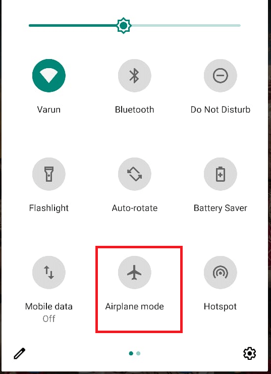 Turn Off Airplane Mode
