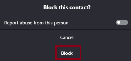 block on skype