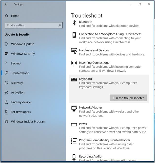 windows troubleshoot