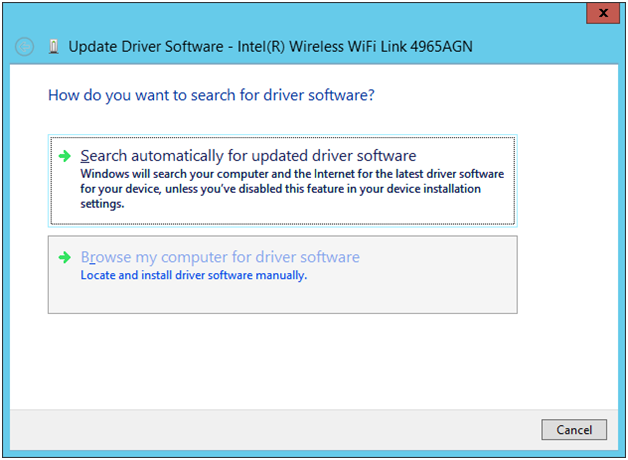 windows update driver software